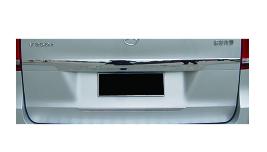 Benz V grade tail door plating bright strip
